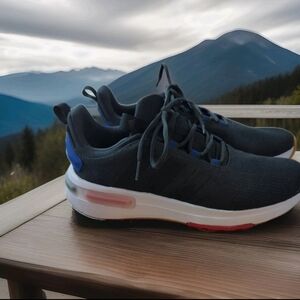 adidas Black and Blue Sneakers